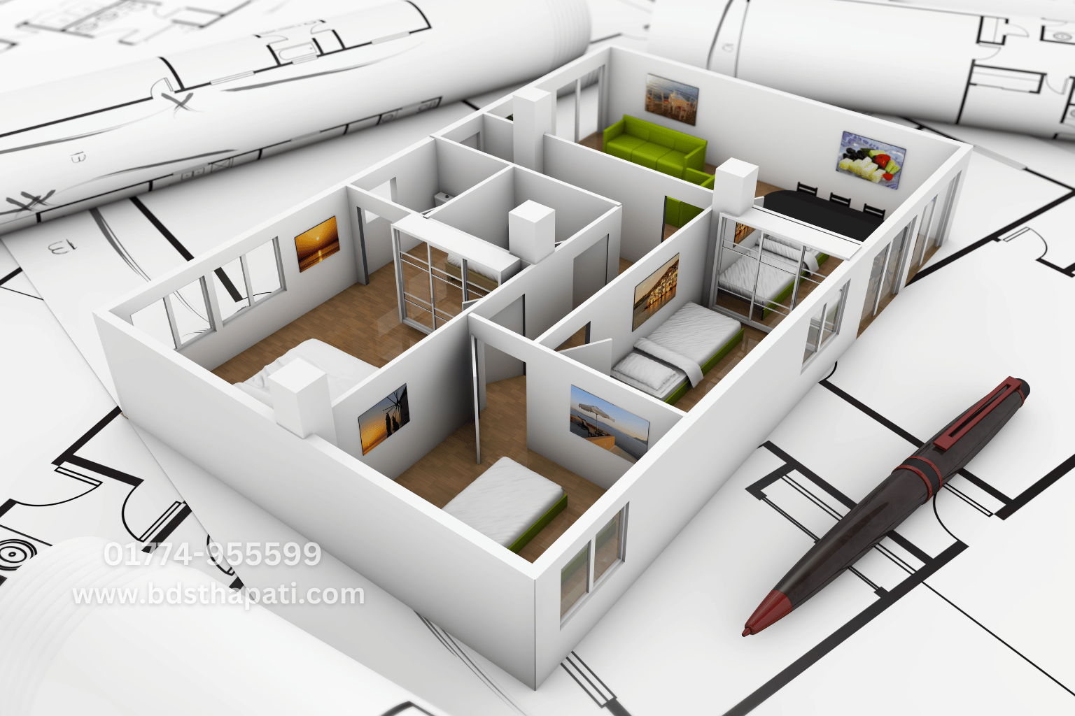 Low cost interior design in Bangladesh