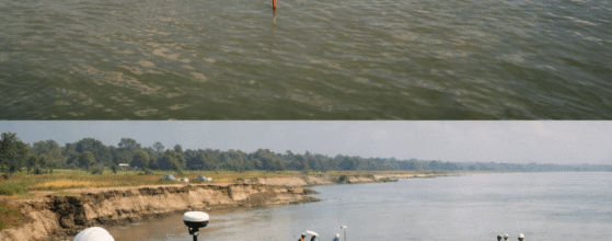 bridge pre construction survey in Bangladesh using drone and bathymetric survey